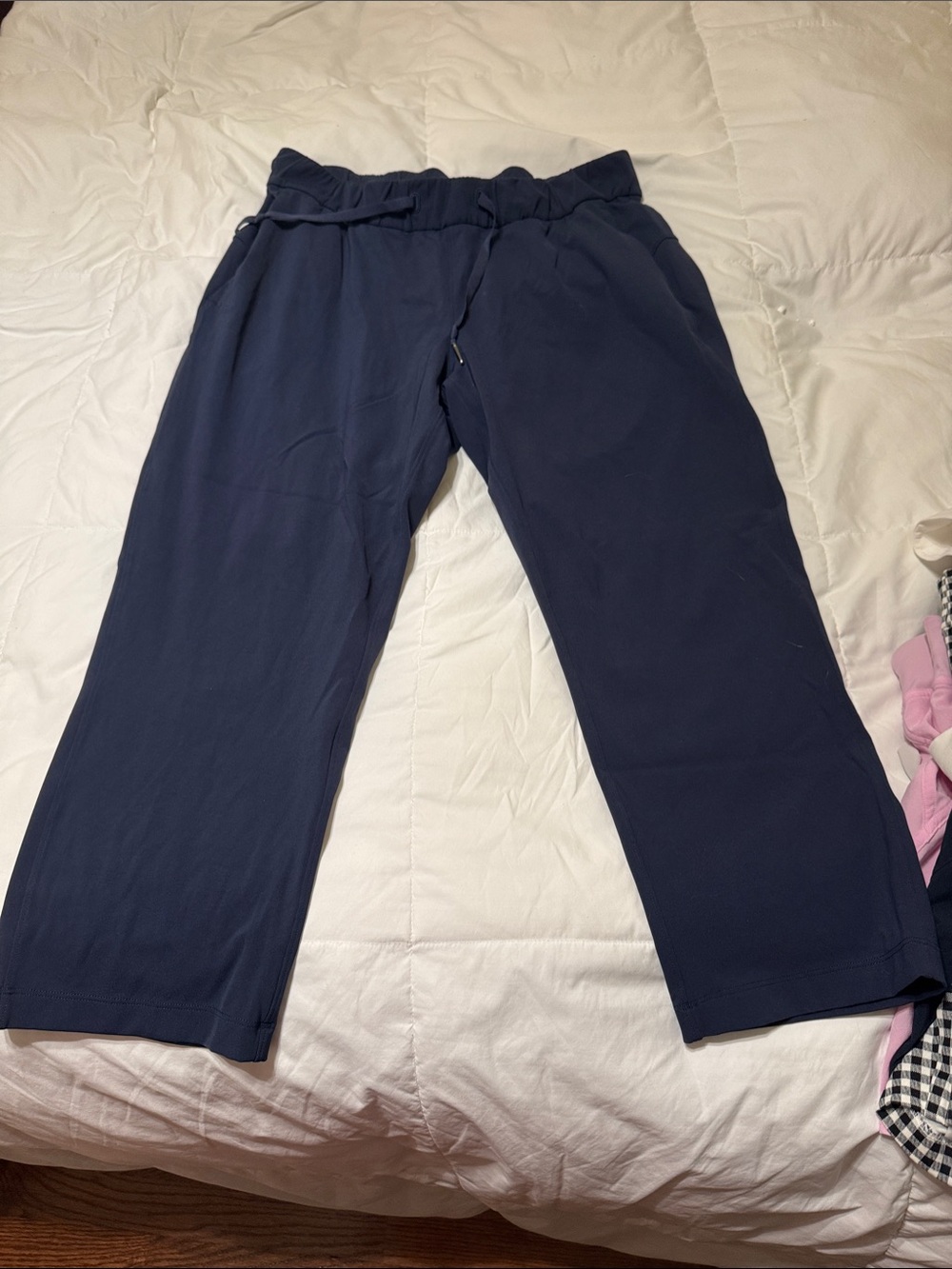 lululemon athletica Navy Cropped Straight-Leg Pants
